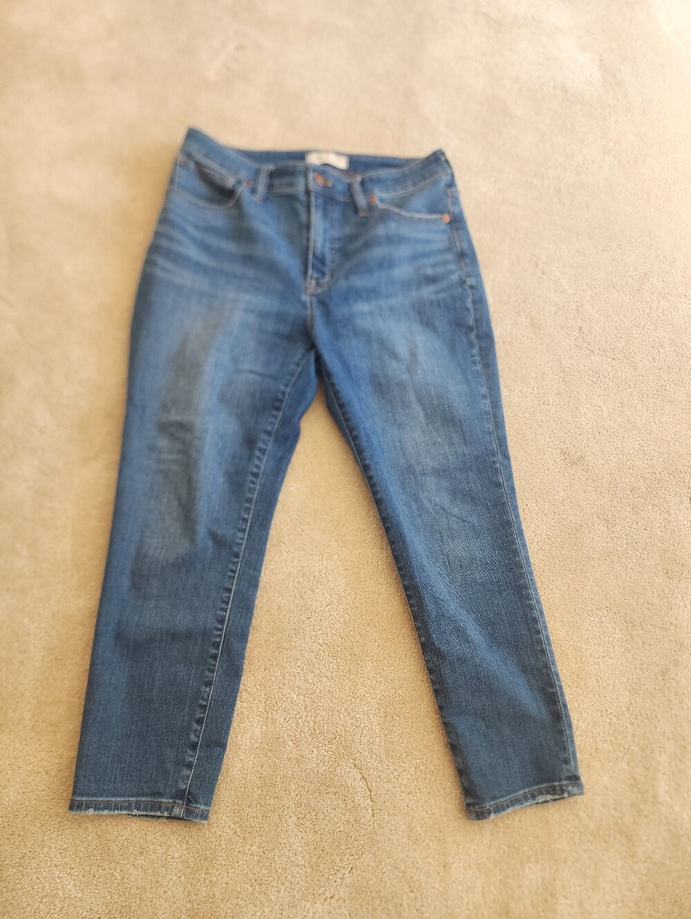 Madewell Women's Medium Blue Cropped Jeans